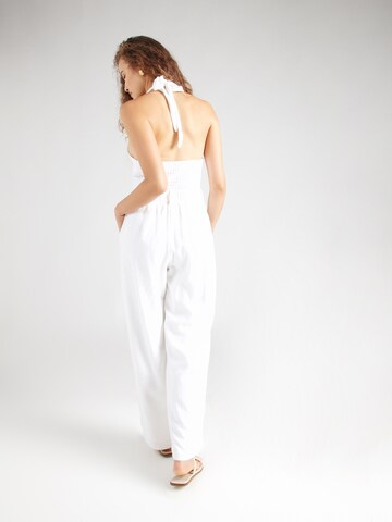 HOLLISTER - Pierna ancha Pantalón plisado en blanco