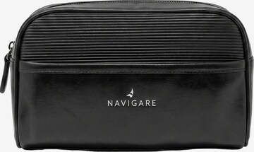 Pochette 'Pochette uomo Navigare con zip - Poliestere resistente' di Navigare in nero: frontale