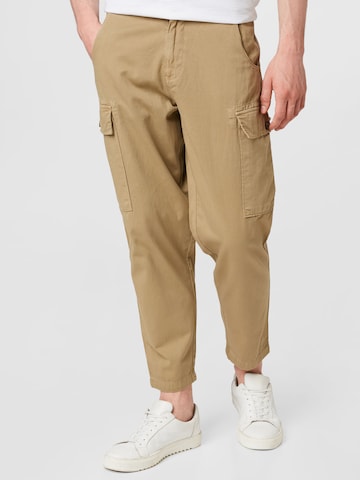 BURTON MENSWEAR LONDON Loosefit Cargobukser i beige: forside