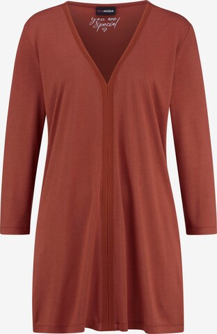 MIAMODA Shirt in Bruin: voorkant