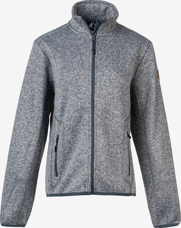Whistler Athletic Fleece Jacket 'Samani' in Grey: front