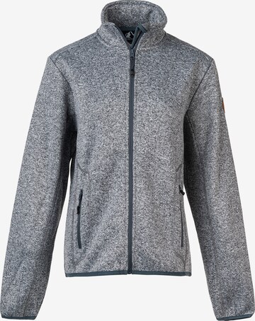 Whistler Athletic Fleece Jacket 'SAMANI' in Grey: front