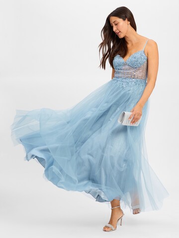 Robe de soirée Laona en bleu