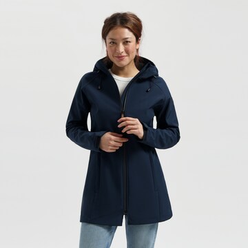 Travelin Between-Season Jacket 'Tuula' in Blue: front