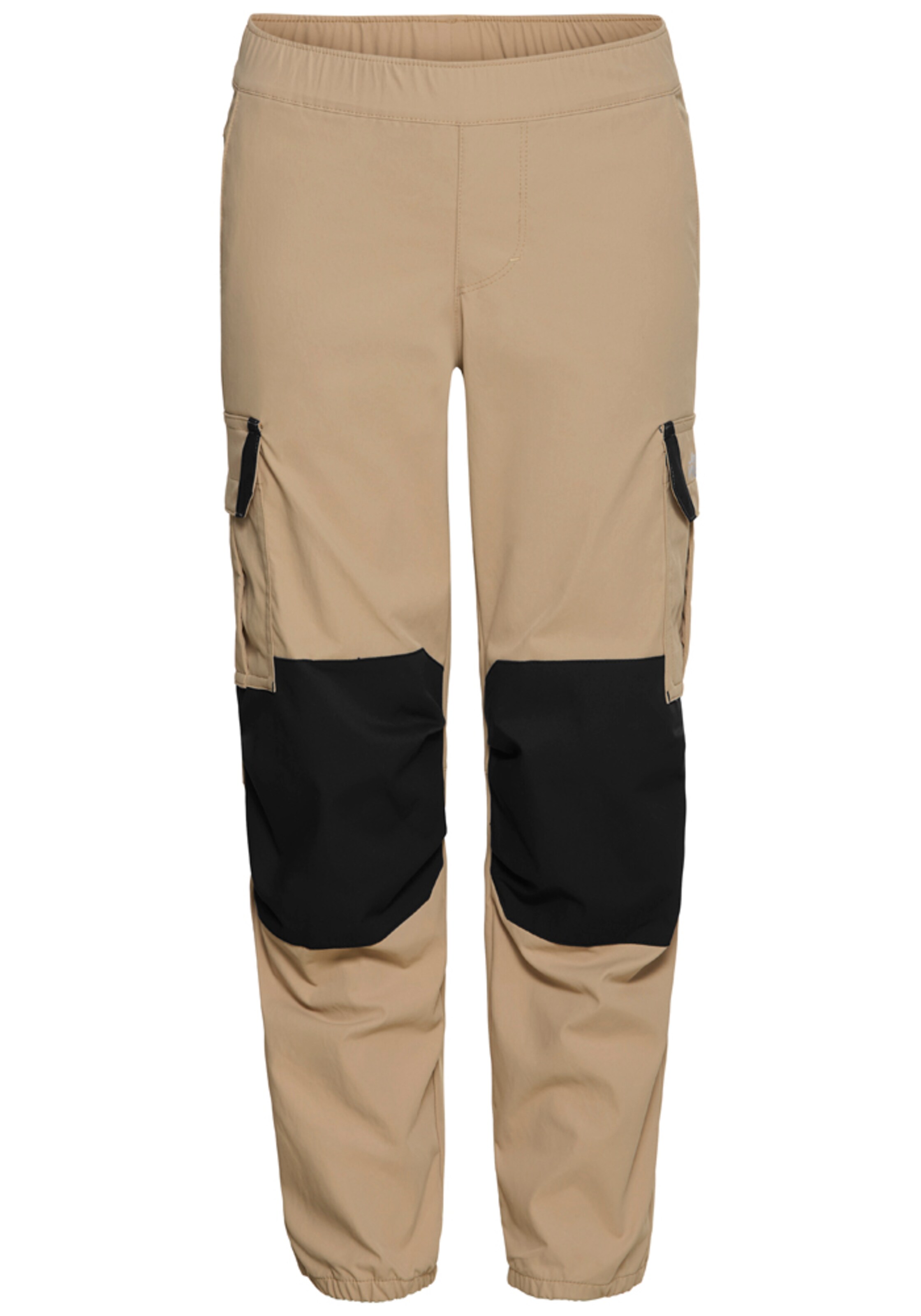 JACK WOLFSKIN Tapered Pants in Beige: front