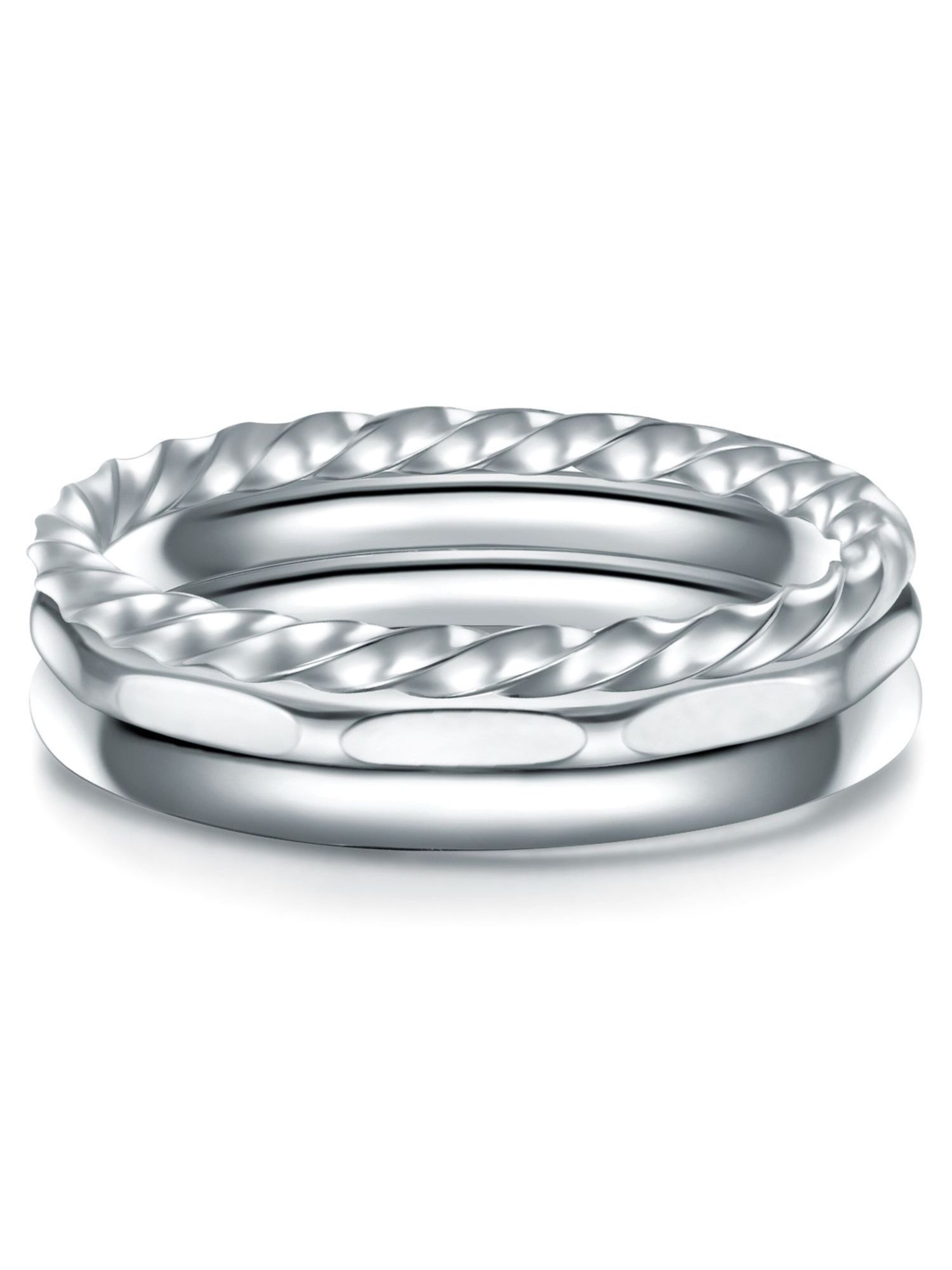 Eastside Ring in Zilver: voorkant