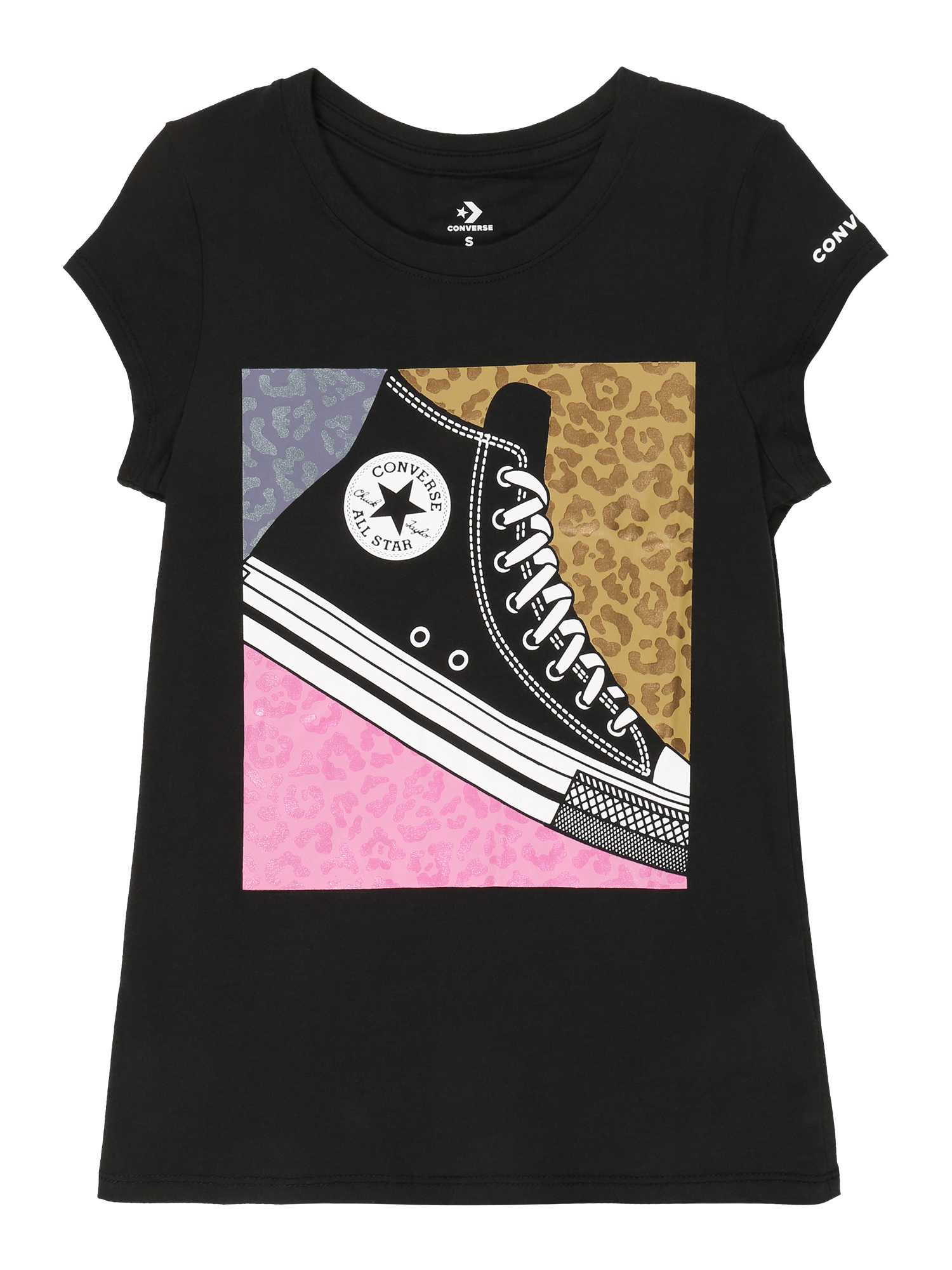 Dziewczynki 6QDtx CONVERSE Koszulka w kolorze Czarnym 