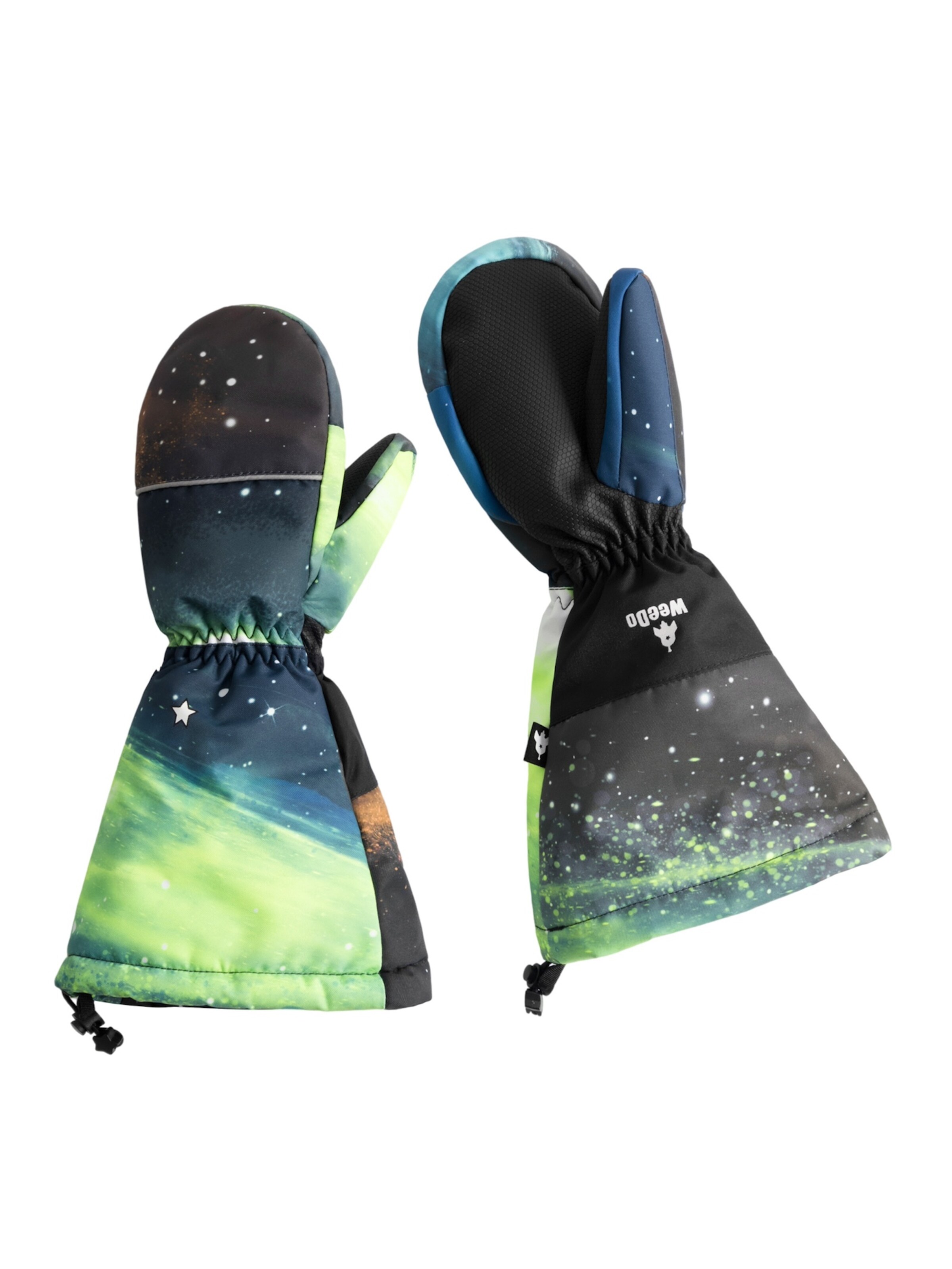 WeeDo Fausthandschuhe 'Cosmo Space' in Mischfarben: Vorderseite