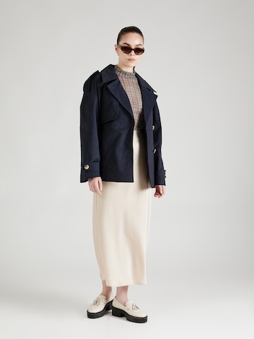 modström Between-seasons coat 'Clara' in Blue