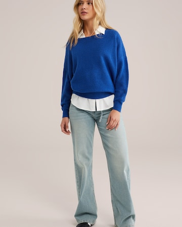 WE Fashion Свитер в Синий