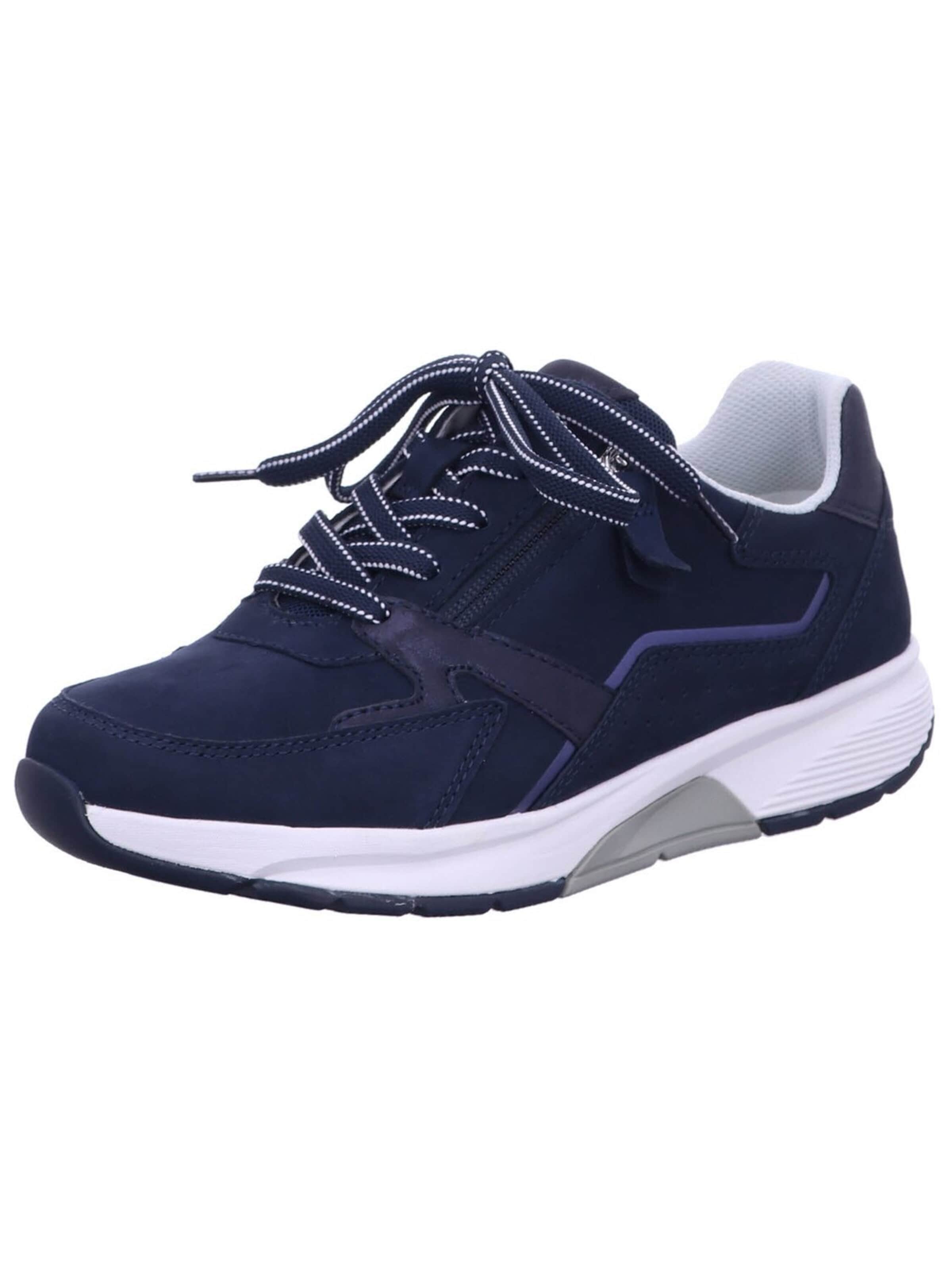Gabor Comfort Sneakers 'Klassischer Schnürschuh Damen 66.878 36 Echtleder in blau' in Blue: front