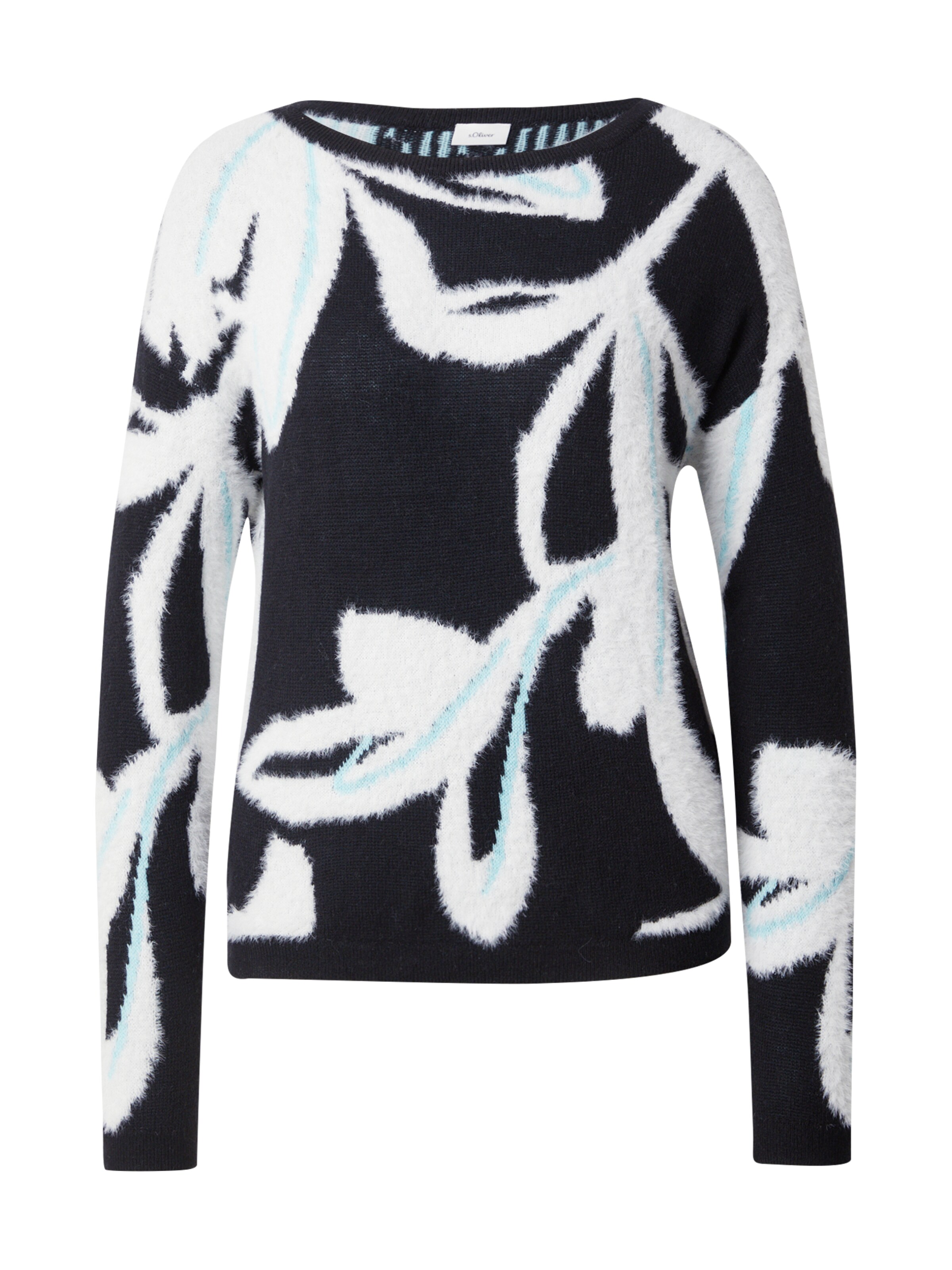 s.Oliver BLACK LABEL Trui in Zwart: voorkant