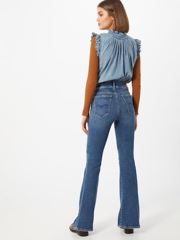 REPLAY Flared Jeans 'NEWLUZ FLARE' in Blauw