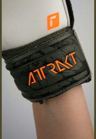 REUSCH Athletic Gloves 'Attrakt Solid Finger Support' in Green