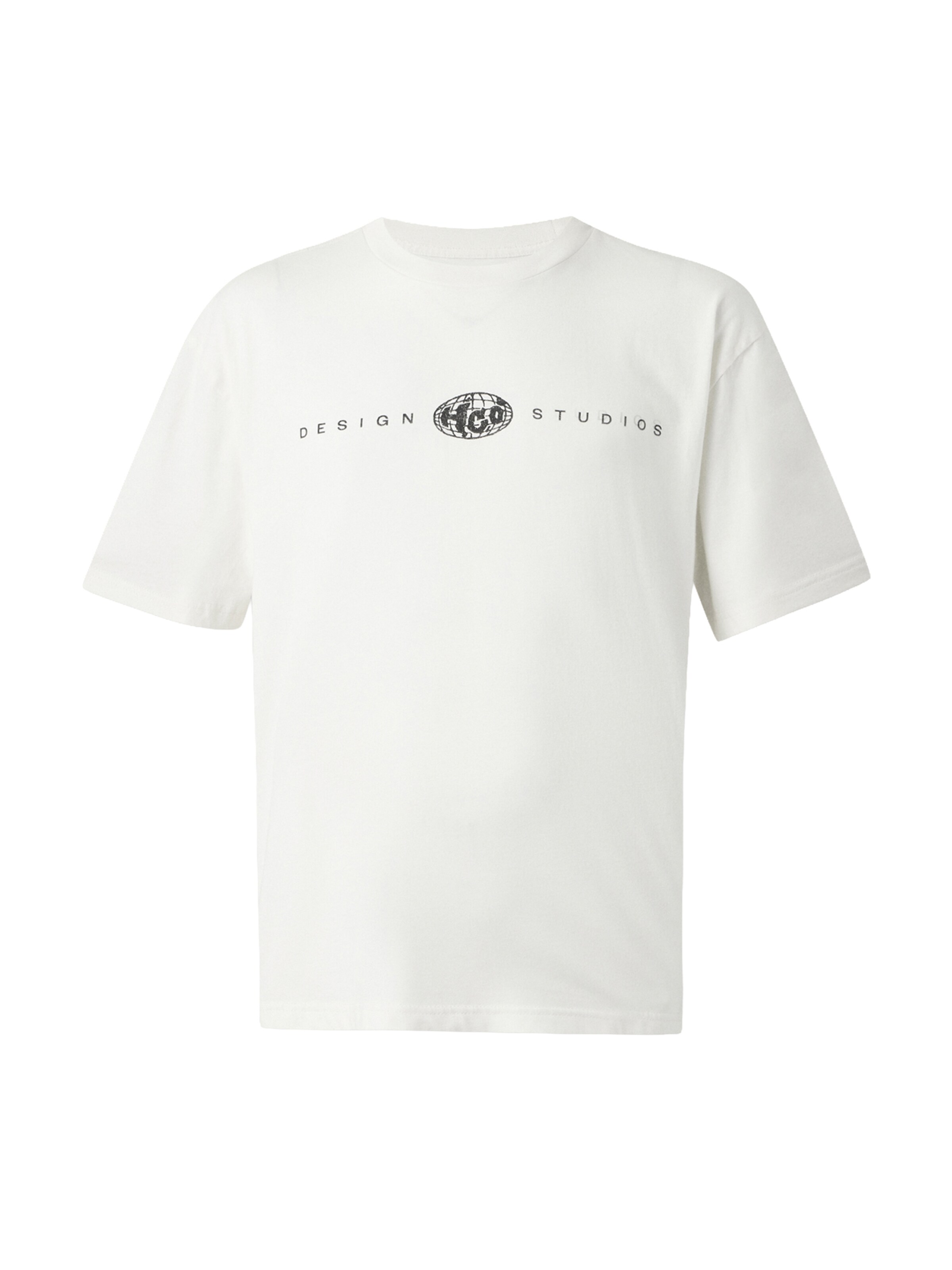 HOLLISTER Футболка в Кремовый / Светло-синий / Черный, Обзор товара