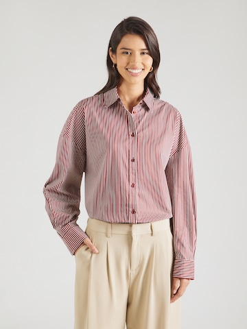 millane Туника 'Oversized Striped Blouse' в Красный: спереди