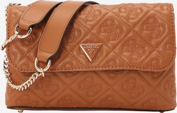 GUESS Schoudertas 'ADELASIA CNVRTBLE XBODY FLAP' in Bruin: voorkant