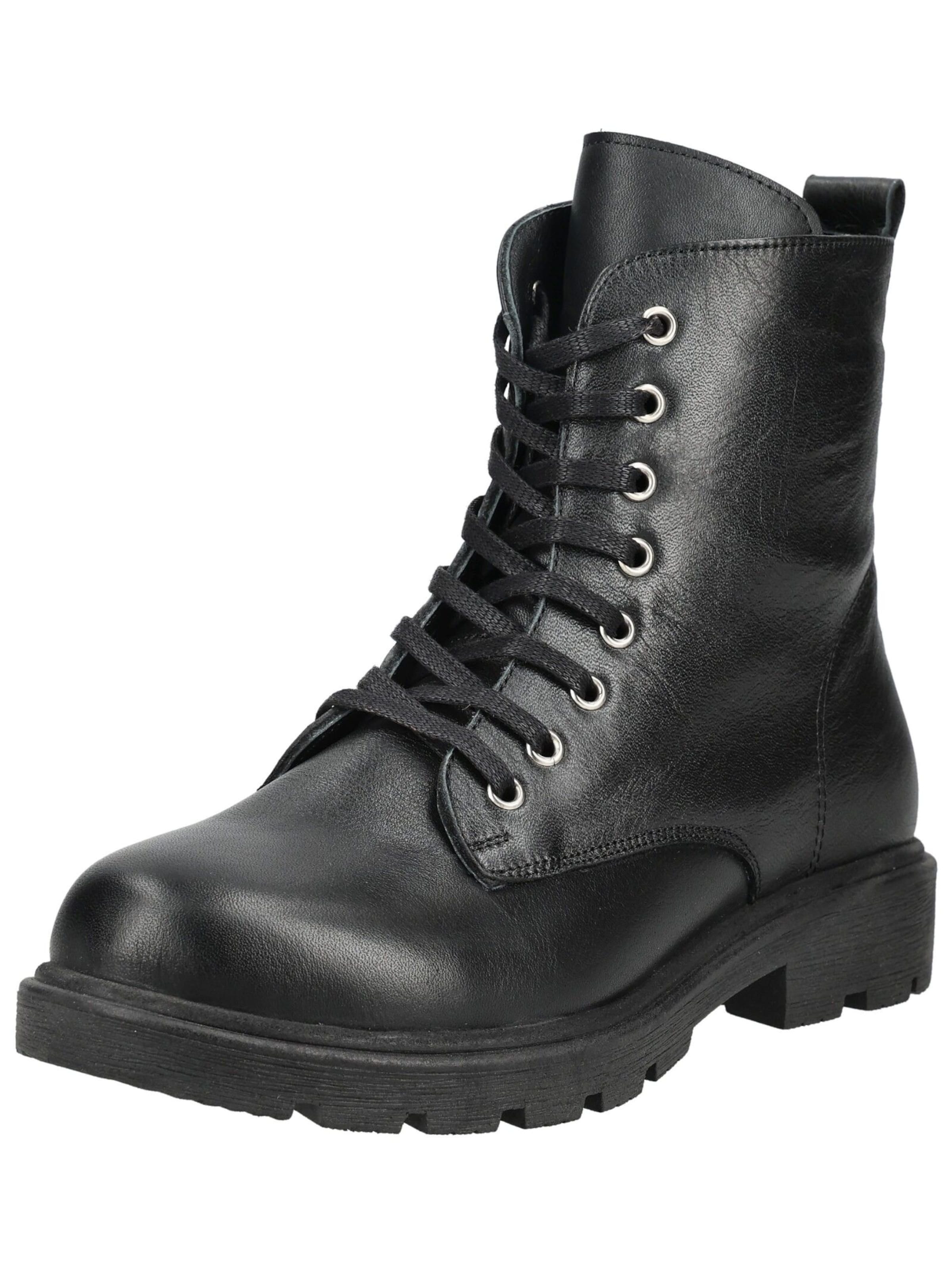 ANDREA CONTI Lace-up bootie in Black: front