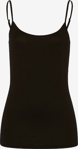 Hanro Top ' Cotton Sensation ' in Black: front