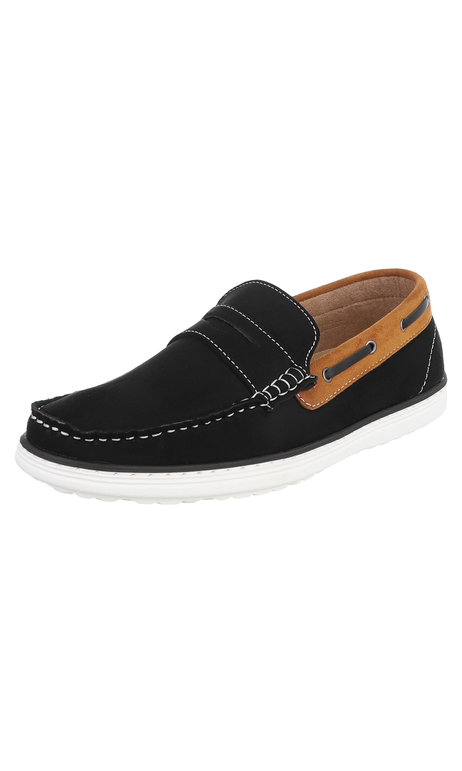CoolWalk Moccasins in Black: front