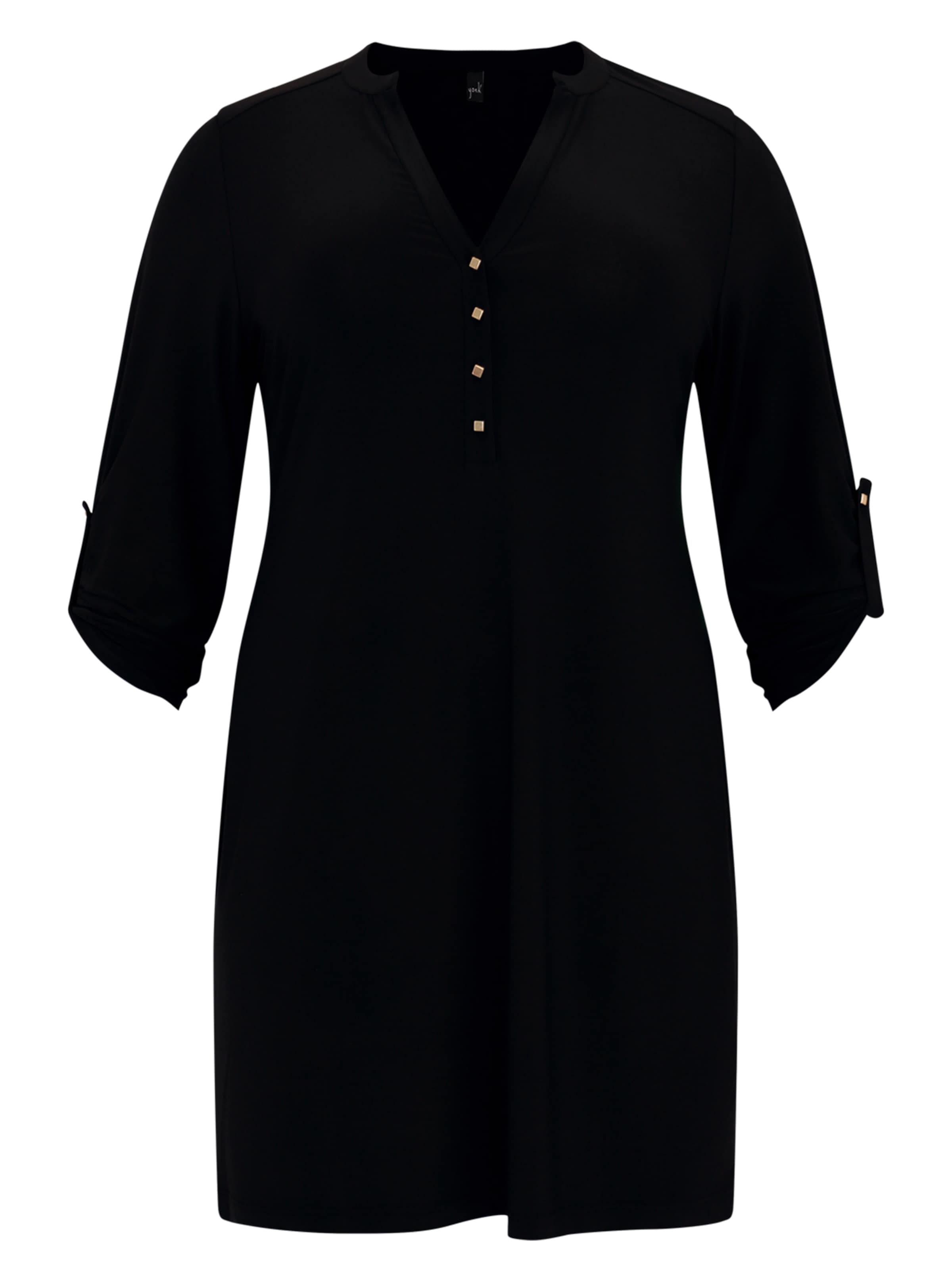 YOEK Tunic in Black: front