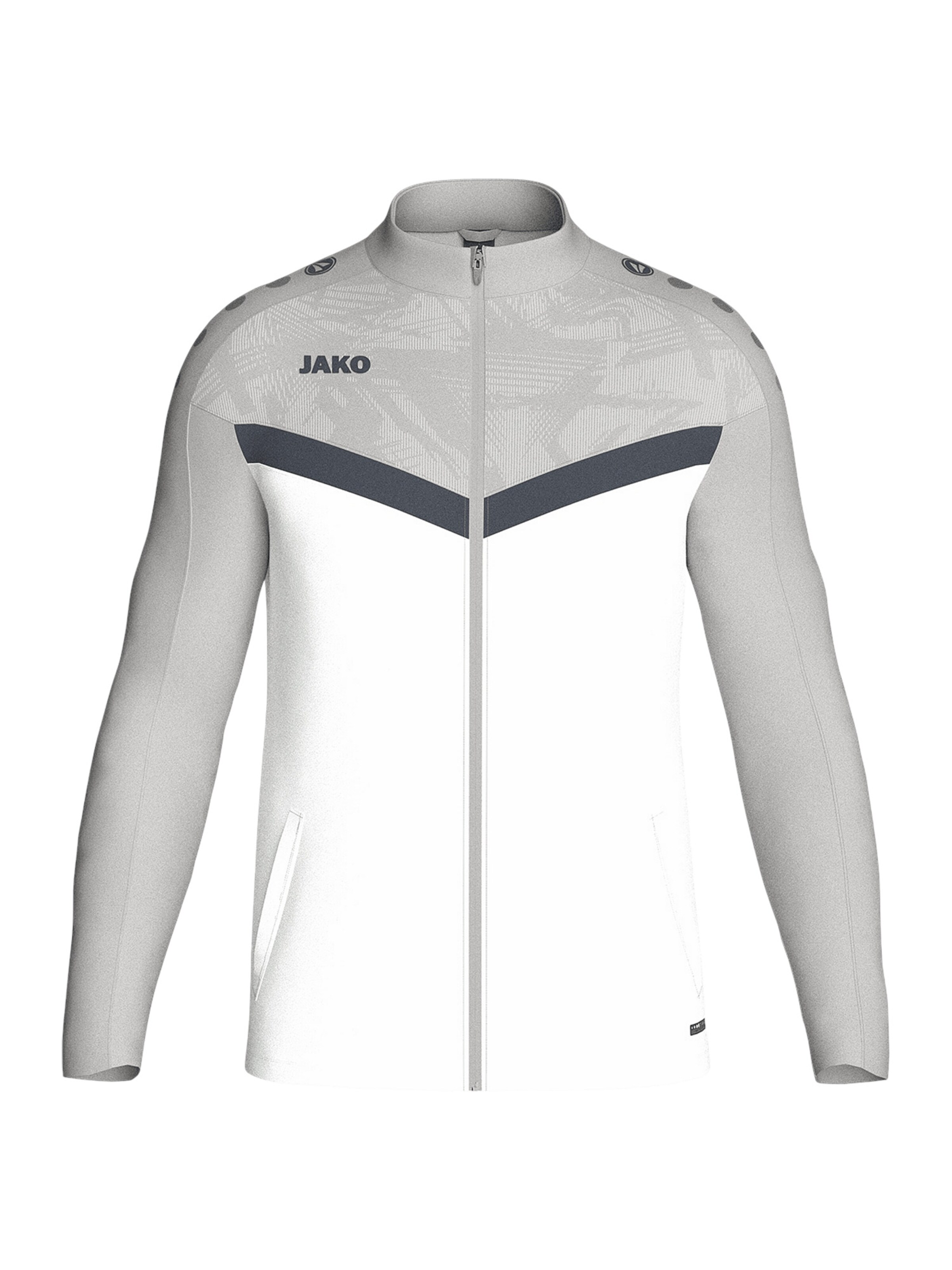 JAKO Sportjacke in Weiß: Vorderseite