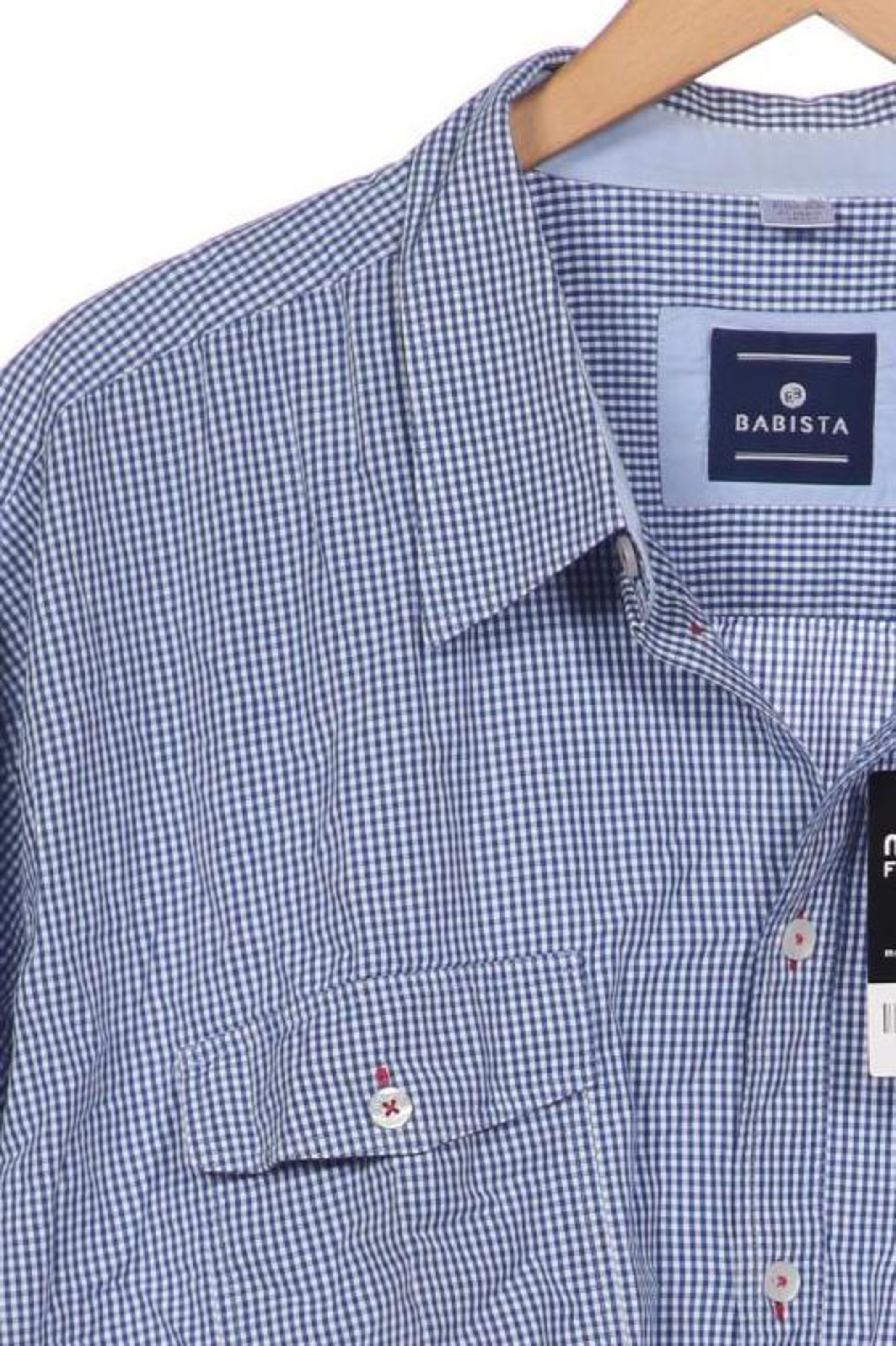 BABISTA Button Up Shirt in 4XL in Blue