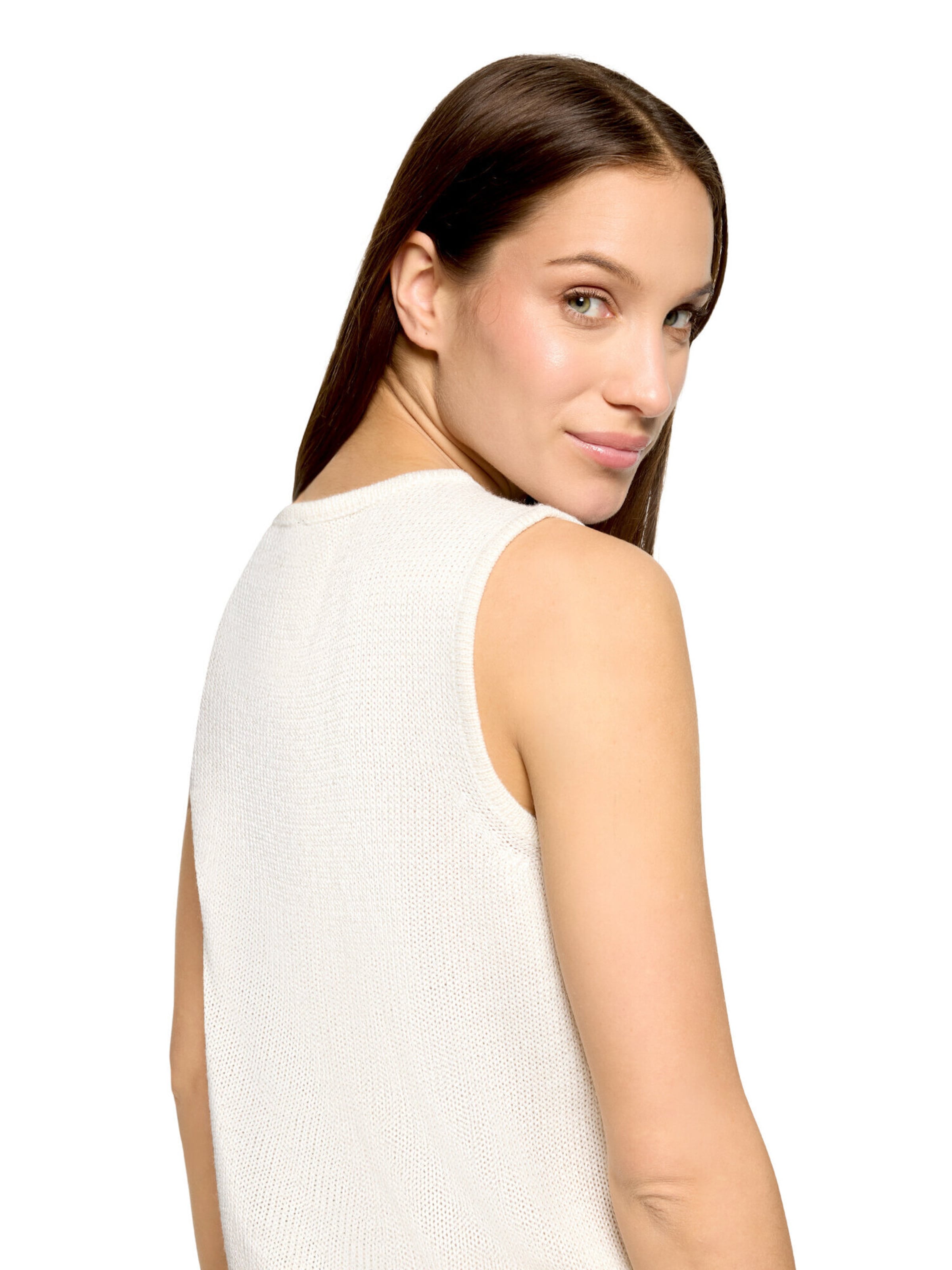 Betty Barclay Strick-Top ohne Arm in Weiß