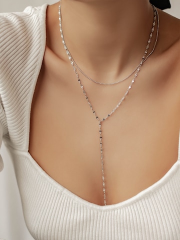 Hey Happiness Necklace 'Yara' in Silver: front