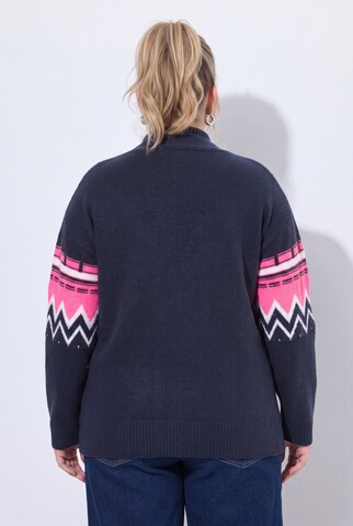 Ulla Popken Strickjacke in Blau
