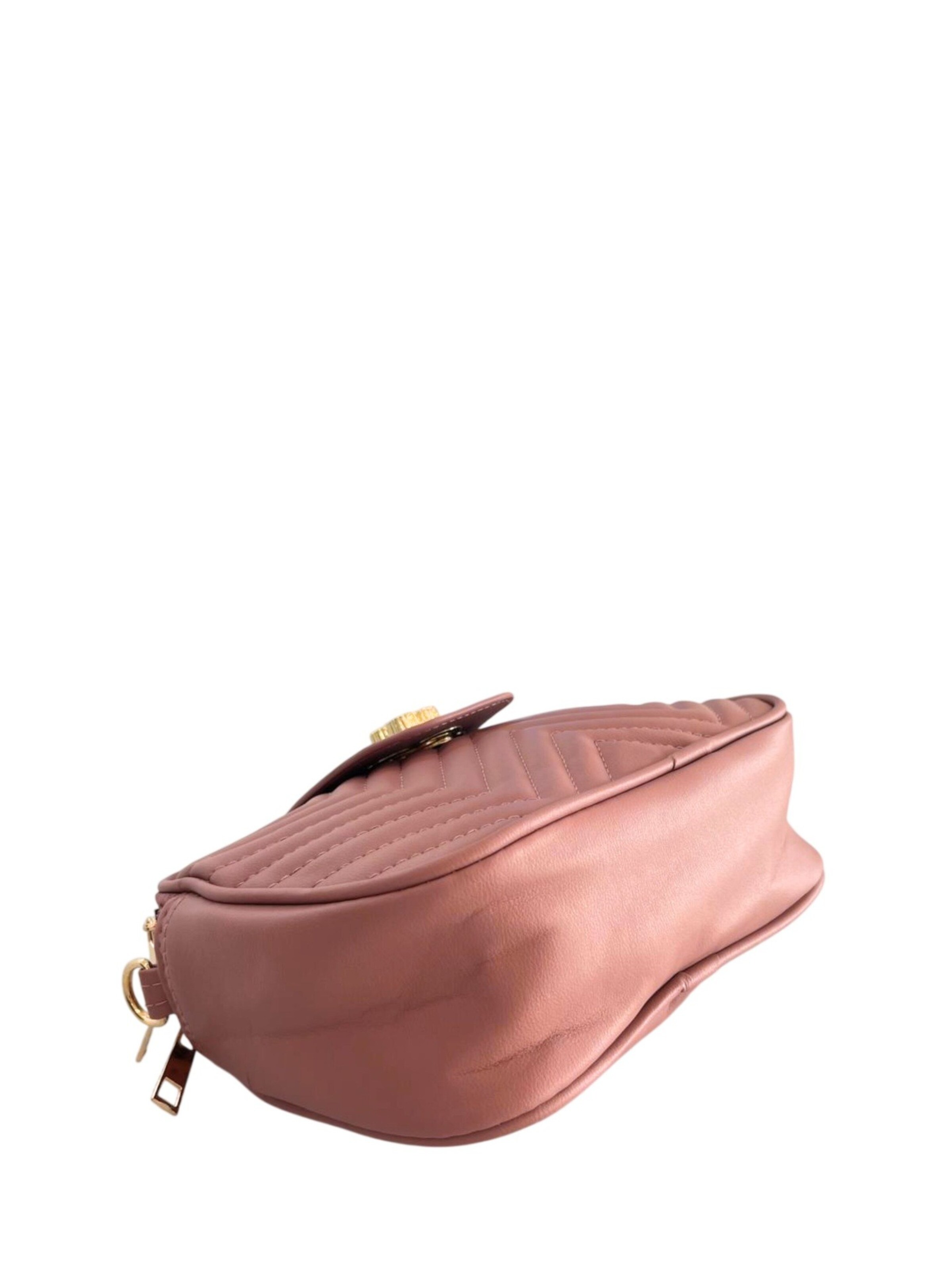 Borsa a spalla 'Borsa a Mano Donna Ecopelle Vegan - Chiusura Zip e Tracolla' di Baldinini Trend in rosa