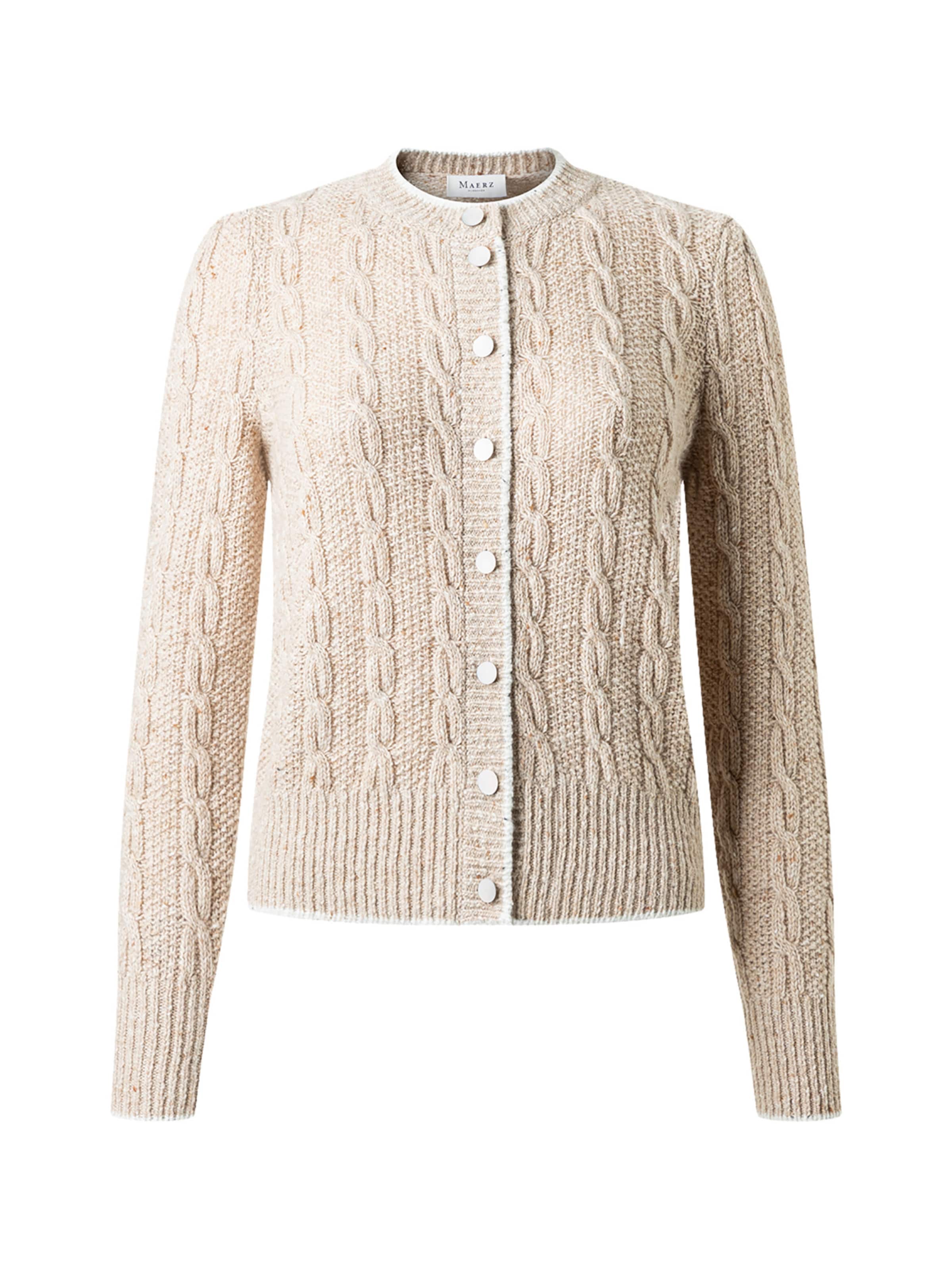 Cardigan MAERZ Muenchen en beige : devant