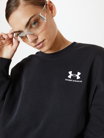 UNDER ARMOUR Sportsweatshirt 'Essential' in Schwarz