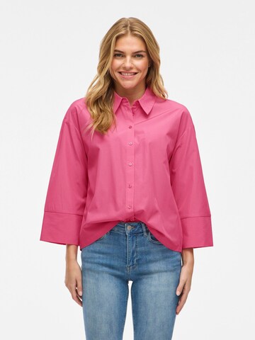VILA Blouse 'VIBELFIE' in Roze: voorkant