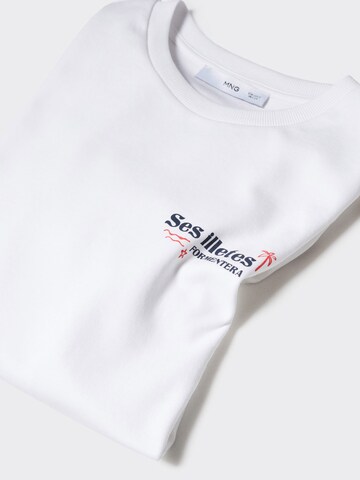 MANGO Тениска 'RIN' в бяло