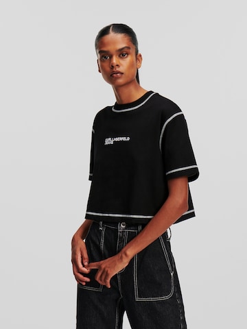 KARL LAGERFELD JEANS T-Shirt in Schwarz: predná strana