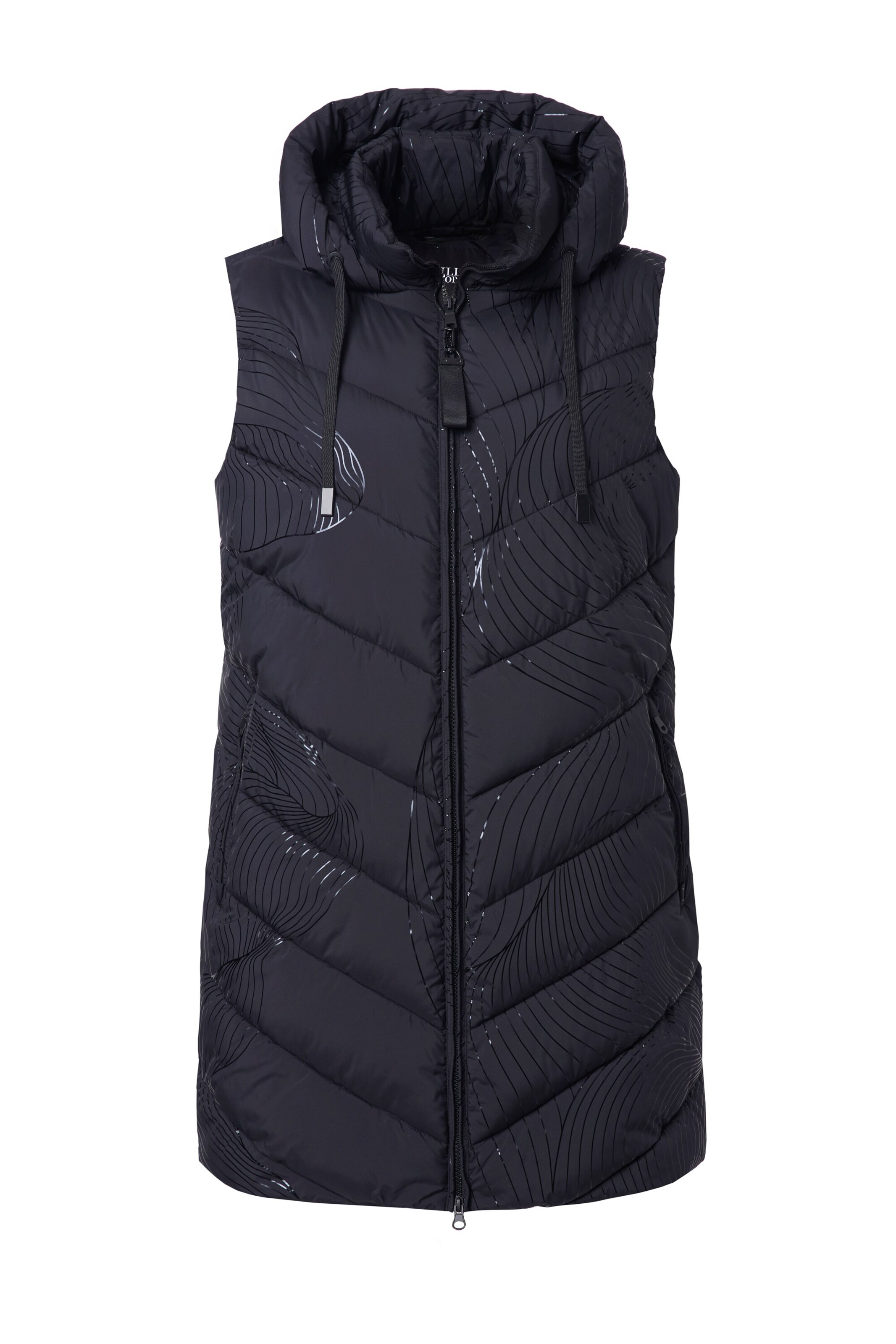 Ulla Popken Vest in Black: front
