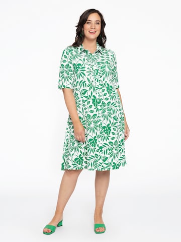 Yoek Dress in Green