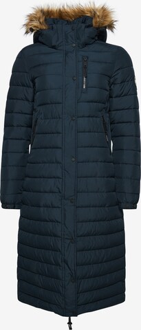 Superdry Winter Coat in Blue: front