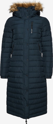 Manteau d’hiver Superdry en bleu : devant