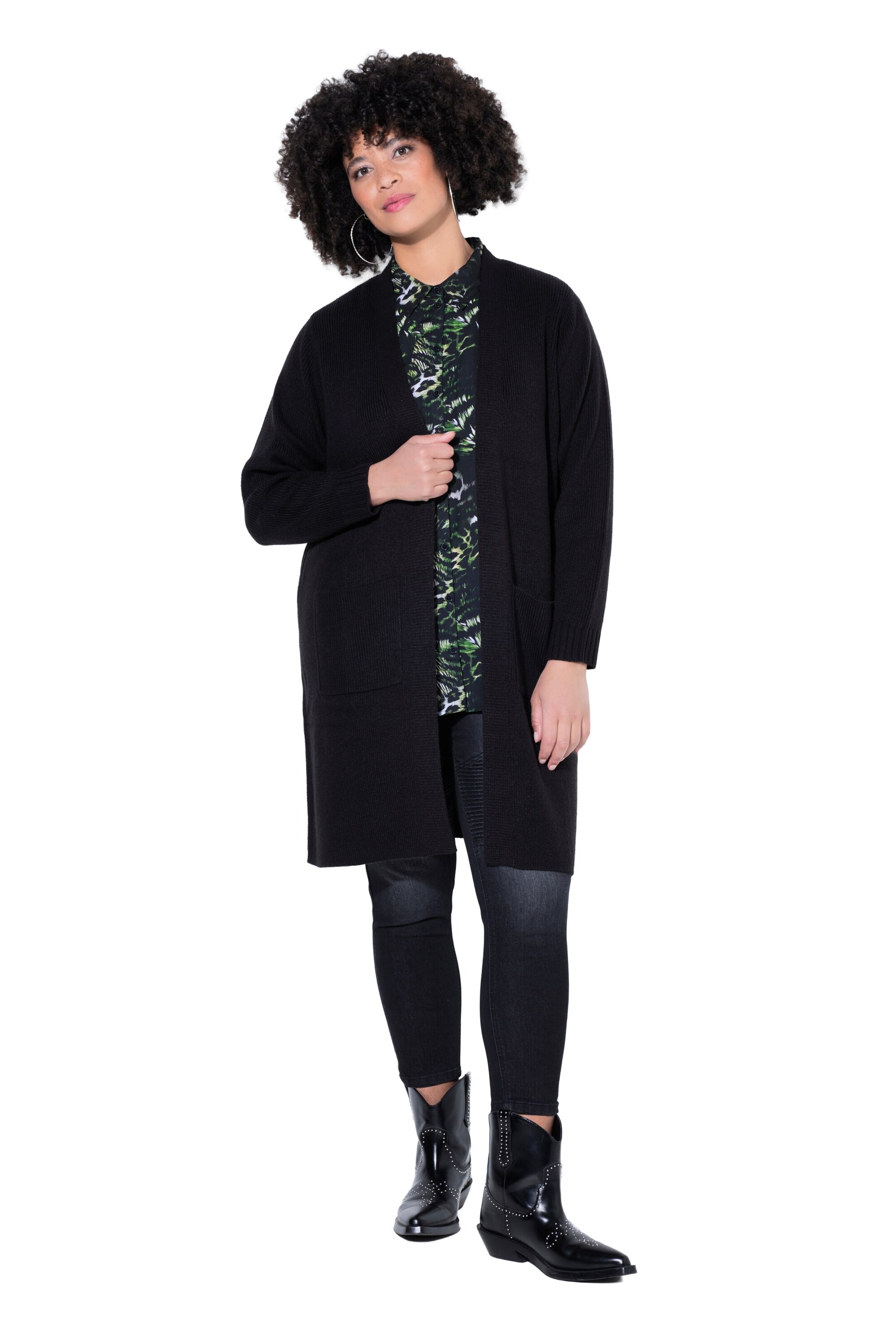 Angel of Style Strickjacke in Schwarz