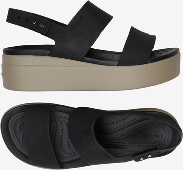Crocs Sandalen 36,5 in Schwarz: Vorderseite
