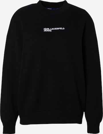 KARL LAGERFELD JEANS Pullover in Schwarz: Vorderseite