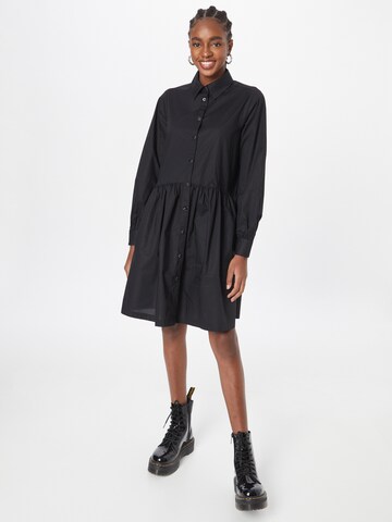 QS by s.Oliver Shirt Dress in Black: front