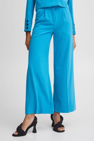 b.young Wide leg Pants 'Danta' in Blue: front