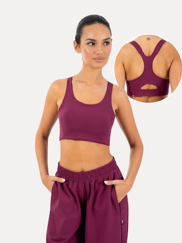 Smilodox Sporttop in Lila: voorkant