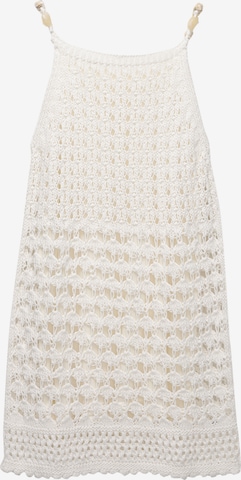 Pull&BearPletena haljina - bež boja: prednji dio