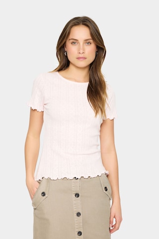 SAINT TROPEZ - Top 'SZGru' em rosa: frente