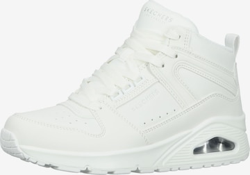 SKECHERS Sneakers high i hvit: forside