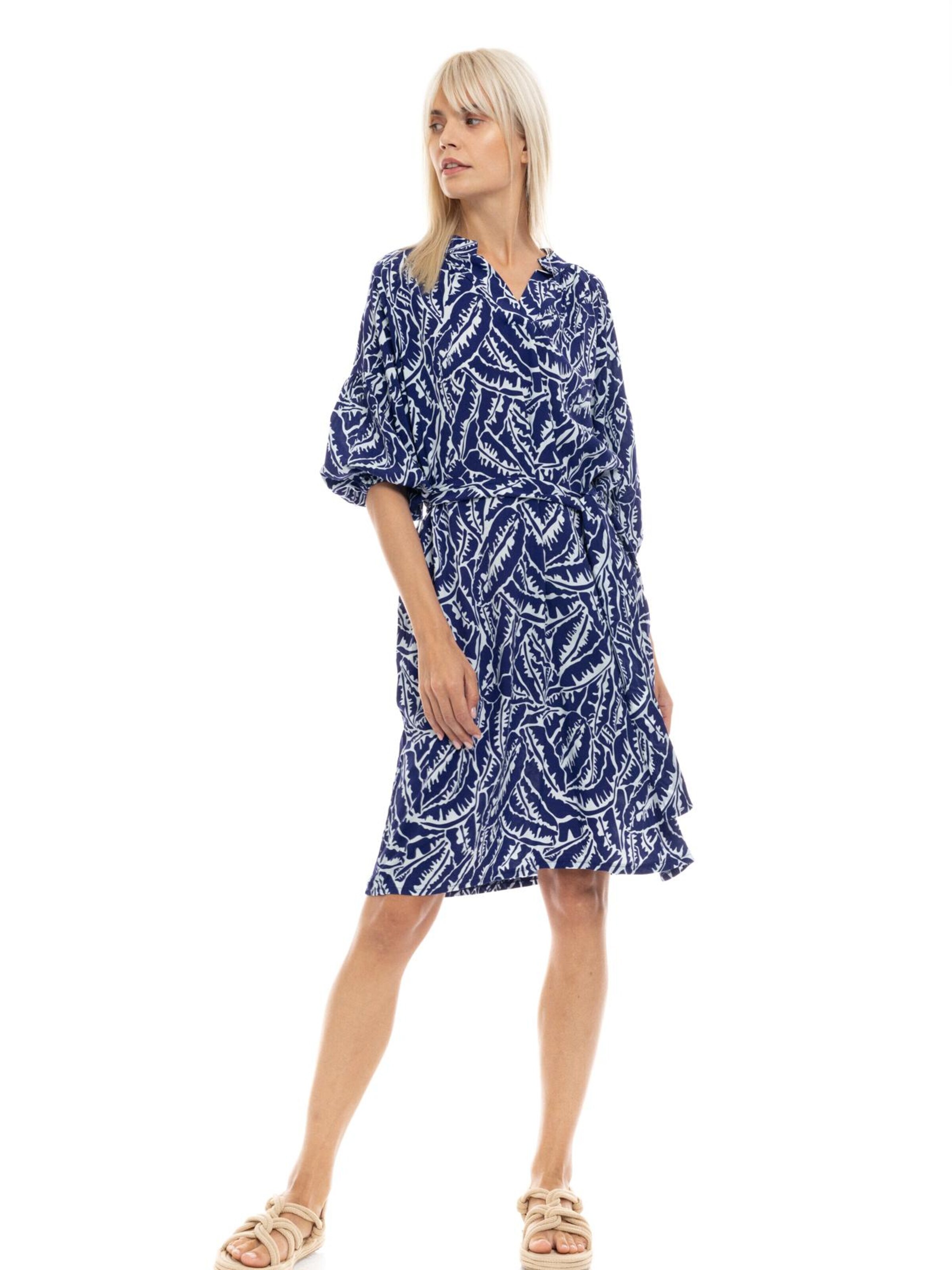 Abito estivo 'BEACHWEAR BLUE PALM' di Pink Label in blu